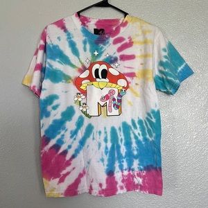 mtv tie dye graphic tee